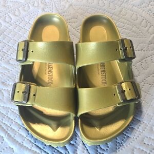 Birkenstock Kids Army Green Sandals